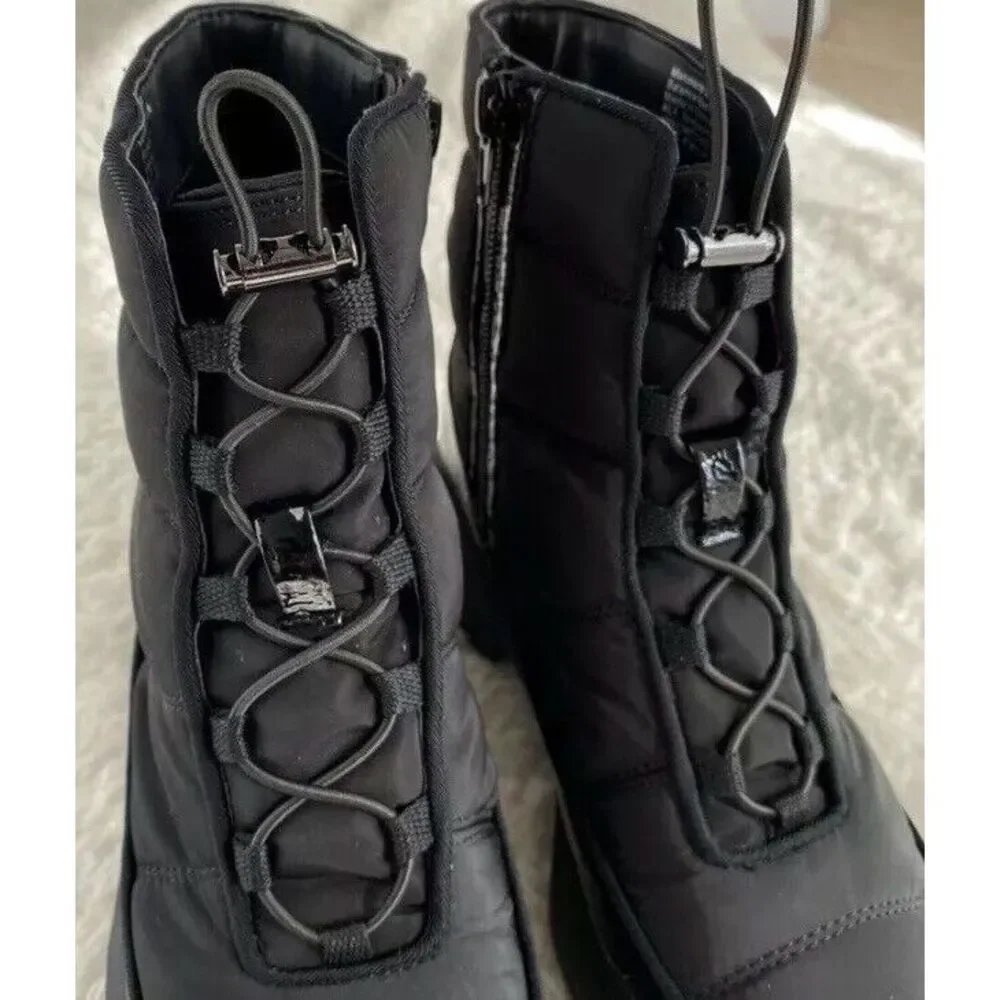 Alfani Womens Tompson‎ Puffer Booties Black Size 6.5 Waterproof
